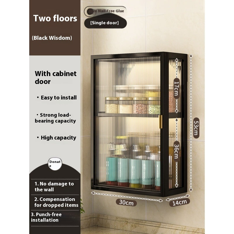 Rack Bathroom Light Luxury Cosmetics Storage Cabinet - Beuti-Ful