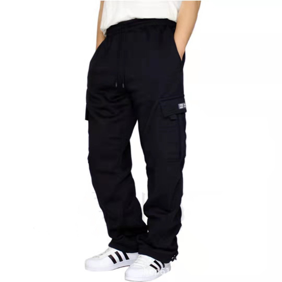 Men Pants Sweatpants Stretch Elastic Waist Jogger Sports Pants Drawstring Trousers Fashion Mens Clothing - Beuti-Ful