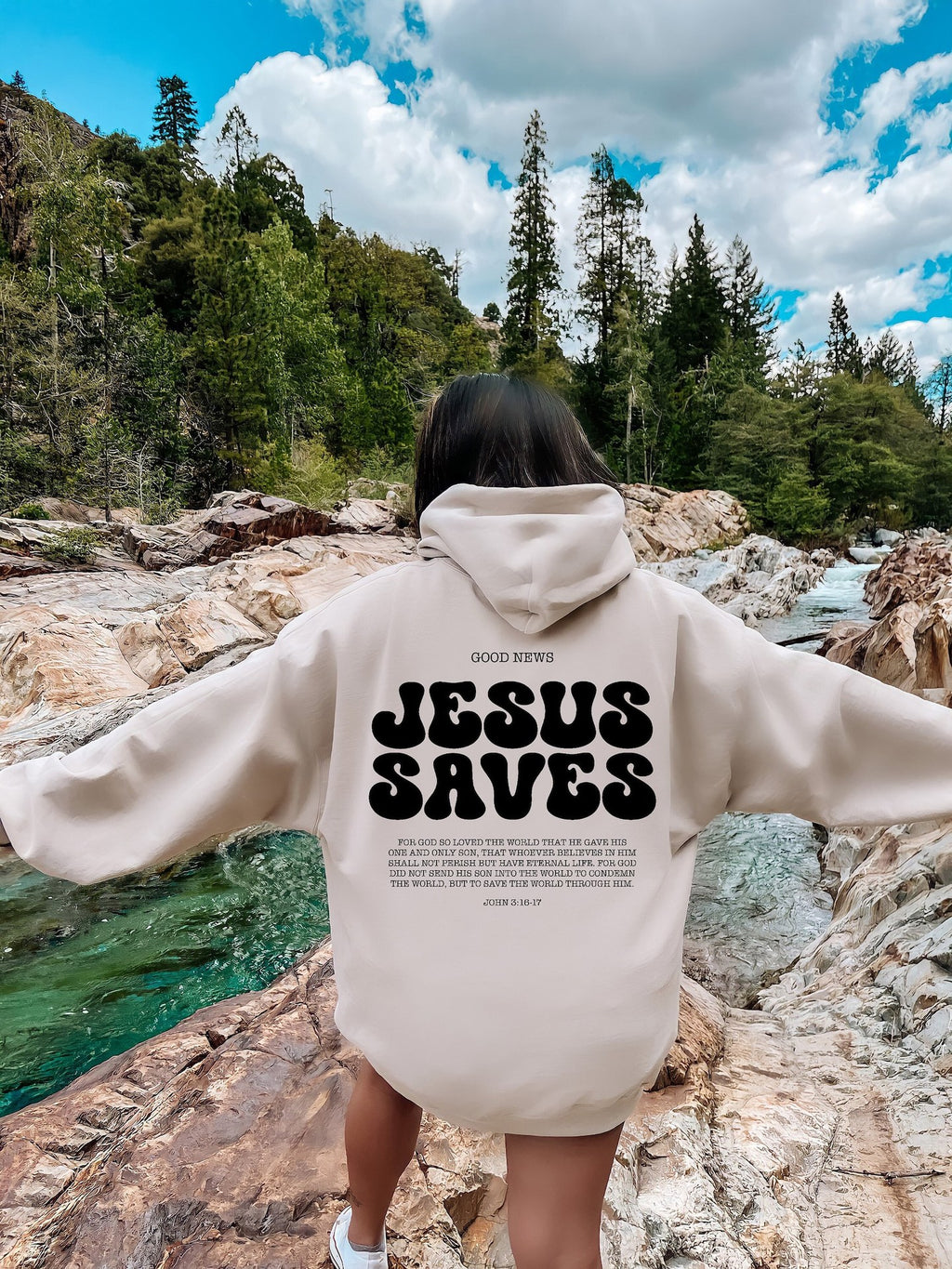 Jesus Saves Hoodie Bible Verses  Sweater - Beuti-Ful