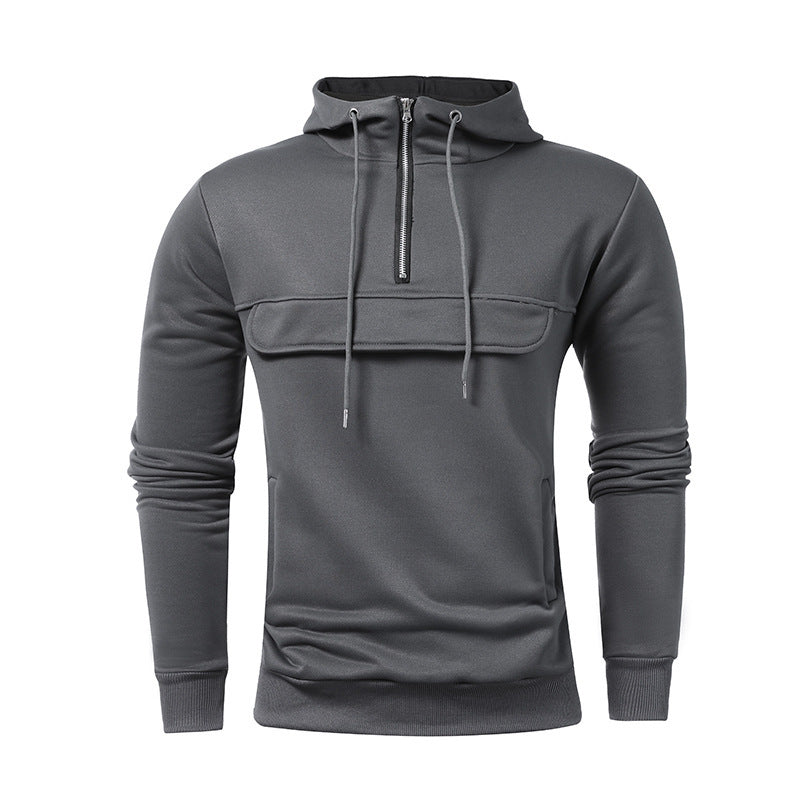 Men's Casual Sports Solid Color Hoodie - Beuti-Ful