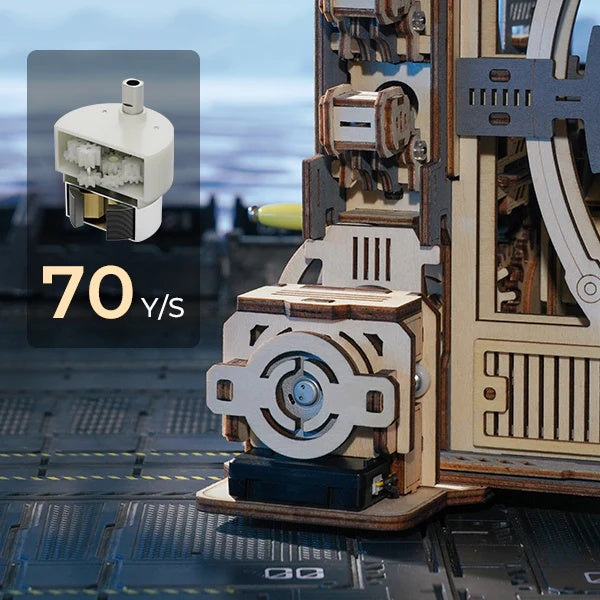 ROKR Marble Spaceport Marble Run 3D Wooden Puzzle, Only Supports TK And Independent Website Platforms - Beuti-Ful