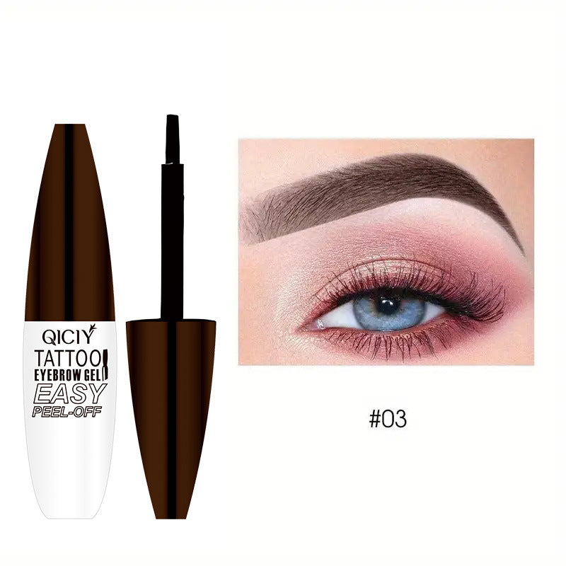 Tattoo Easy Peel Off Eyebrow Gel Cream Types Long-Lasting Smudge-Proof Sweat Resistant Waterproof Cosmetics - Beuti-Ful
