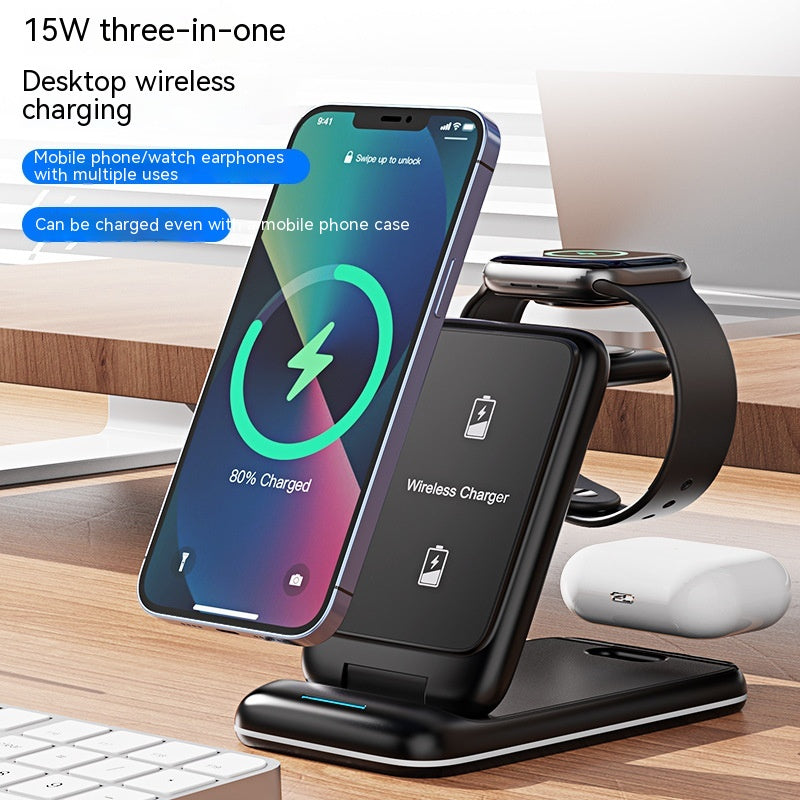 3-in-1 Wireless Charger Foldable Removable Charger - Beuti-Ful