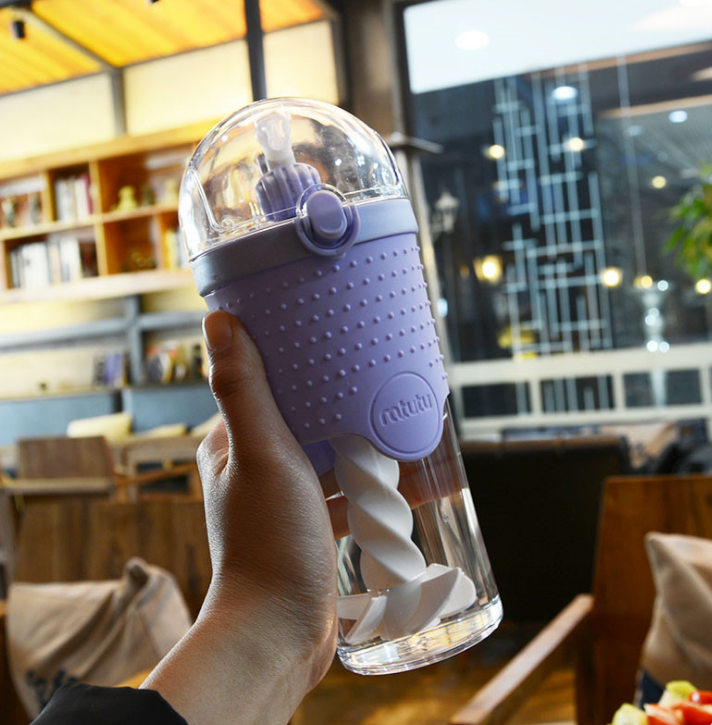 Kids Plastic Water bottles with straw BPA Free - Beuti-Ful