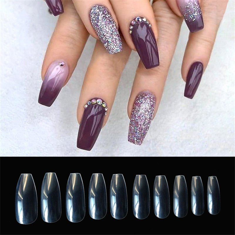500 transparent / natural fake nails - Beuti-Ful