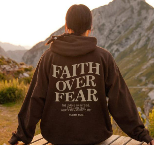 Faith Over Fear Sweatshirt,Christian Shirt,Bible Verse Hoodi - Beuti-Ful