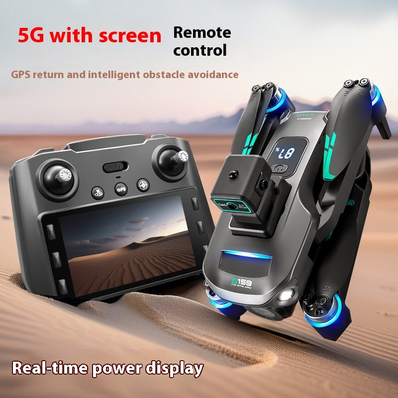 Screen Display HD Aerial Photography Automatic Return Flight Obstacle Avoidance S159 Remote Control GPS