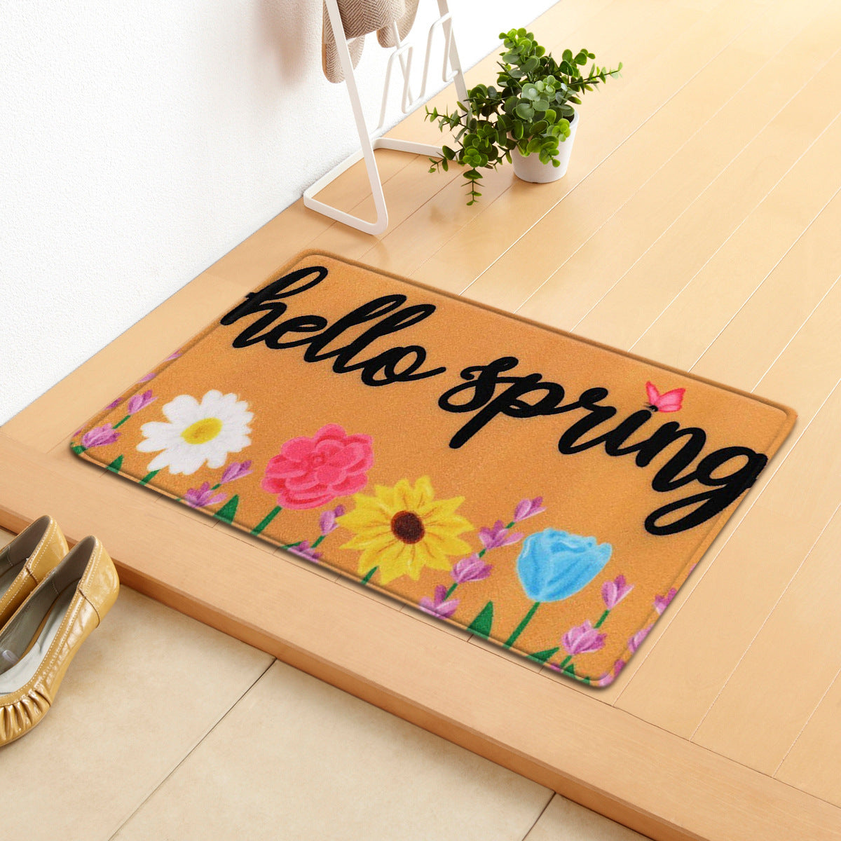 Household Entrance Absorbent  Non-slip Mat Bedroom Living Room Carpet