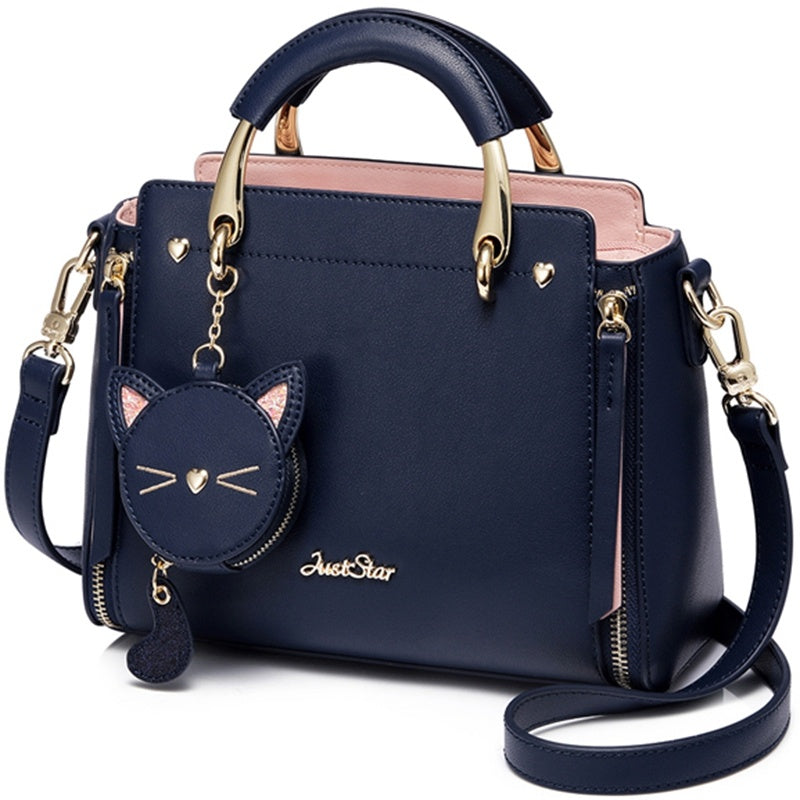 Embroidered cat lady handbag - Beuti-Ful