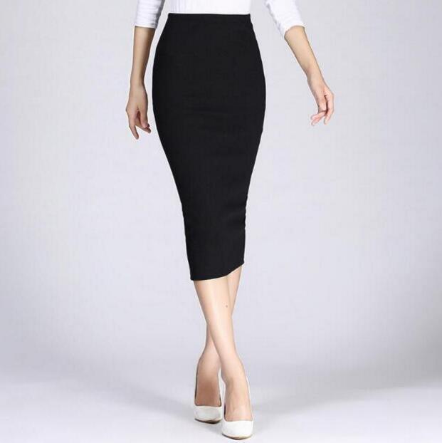 Long pencil skirt women's sexy slim wrap hip skirt - Beuti-Ful