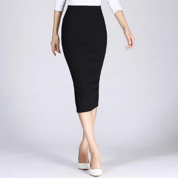 Long pencil skirt women's sexy slim wrap hip skirt