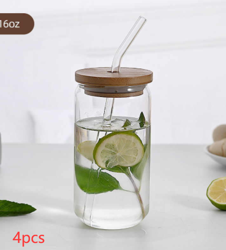High Borosilicate Glass Cup With Lid - Beuti-Ful