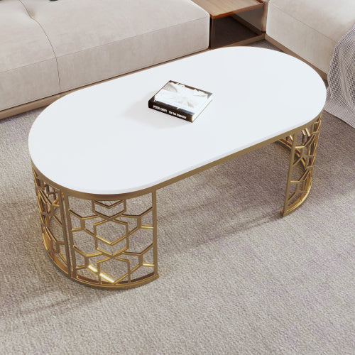 Oval Shaped Coffee Table - Beuti-Ful