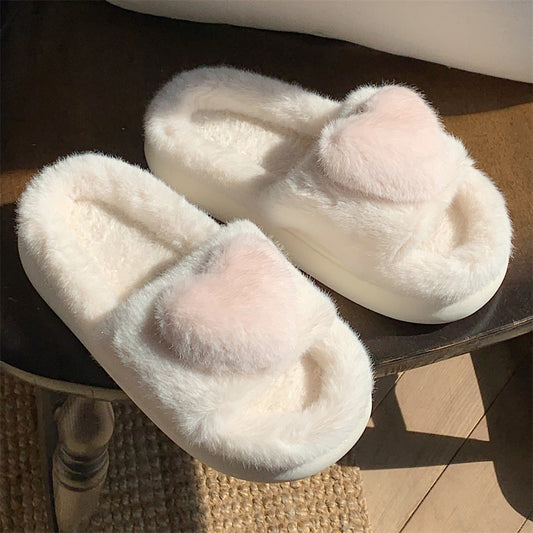 Personality Cute Plush Cotton Slippers Women Fashion Home - Beuti-Ful
