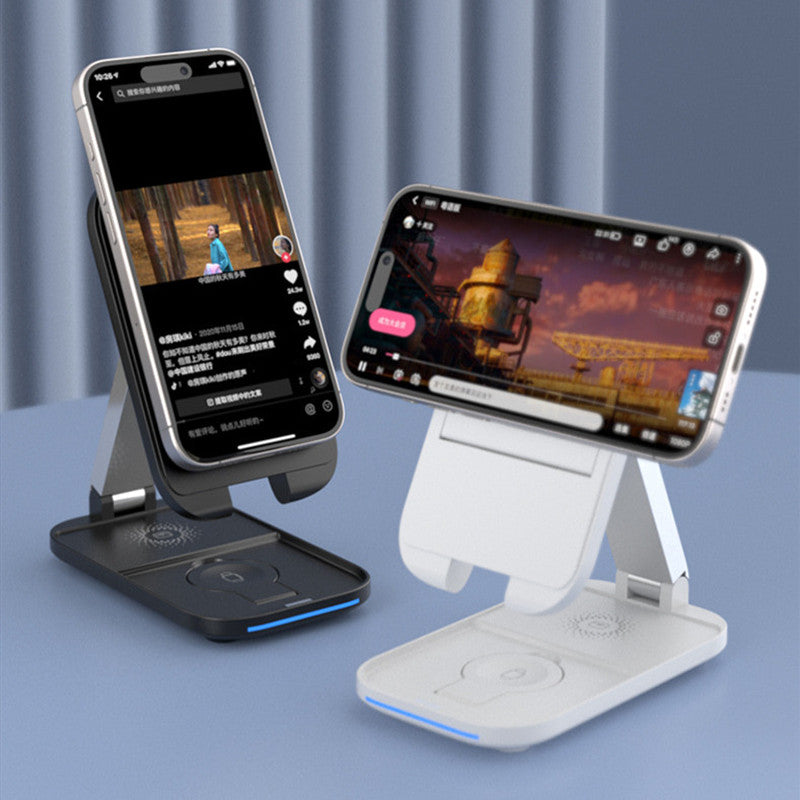 Three-in-one Wireless Charger Bracket Folding Magnetic Suction - Beuti-Ful