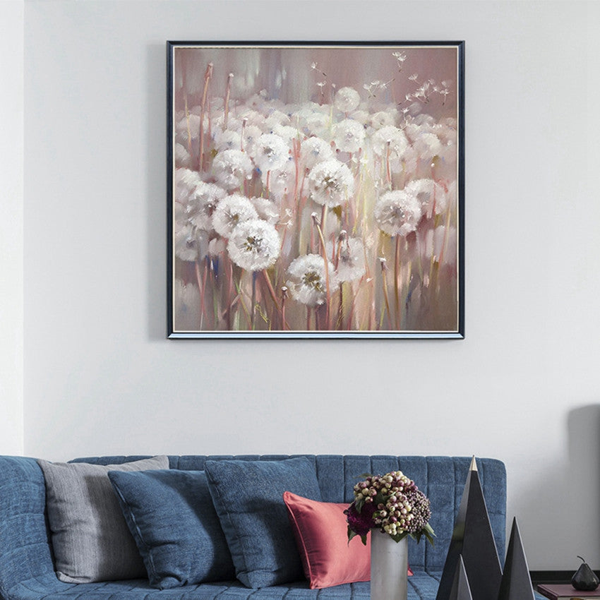 Frameless White Flower Wall Art Oil Painting - Beuti-Ful