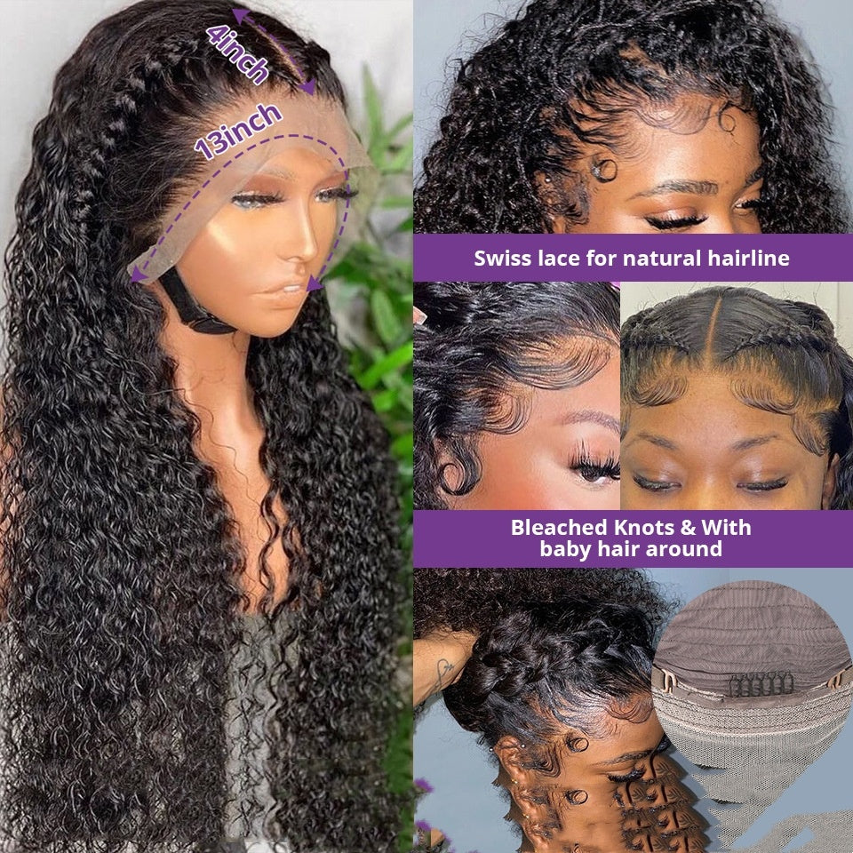 Jerry Curly Human Hair Lace Front Wig - Beuti-Ful