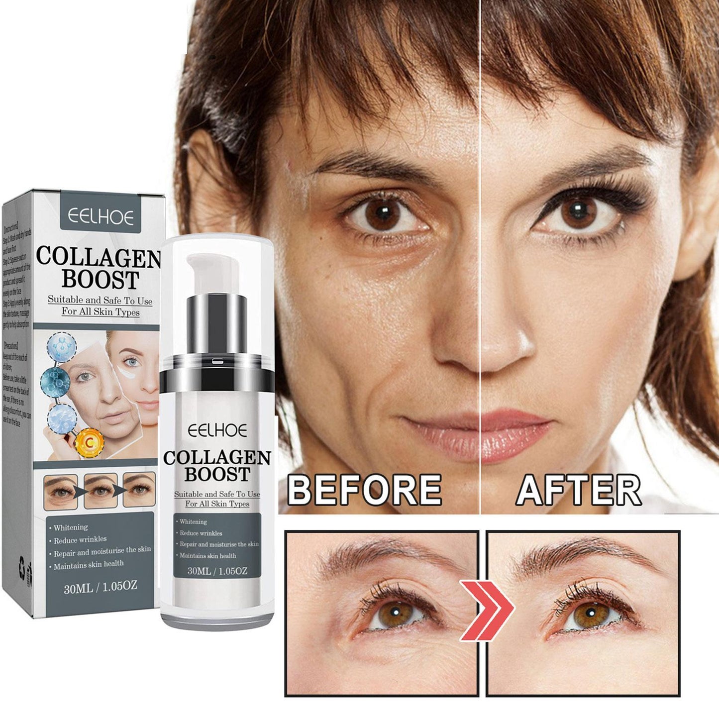 Collagen Anti Wrinkle Cream Tightens Skin - Beuti-Ful