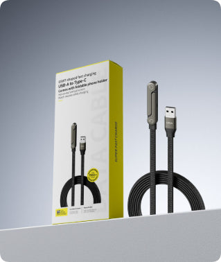Fast Charging Foldable Bracket 2-in-1 Data Wire Foldable Phone Tablet Stand Type-C To Type-C USB-A To Type-C - Beuti-Ful