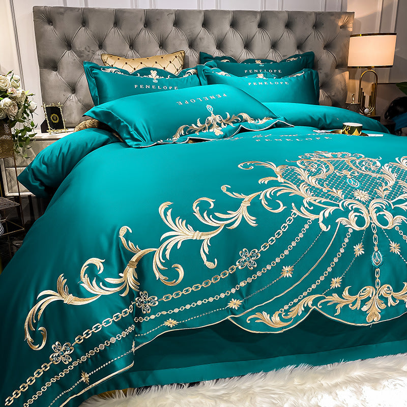 Ice Silk Quilt Sets Bed Sheets Bedding Four-piece Set - Beuti-Ful