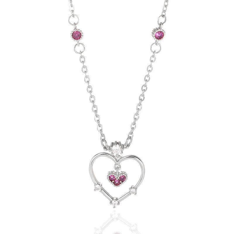 Fashion Double Love Pendant Necklace - Beuti-Ful