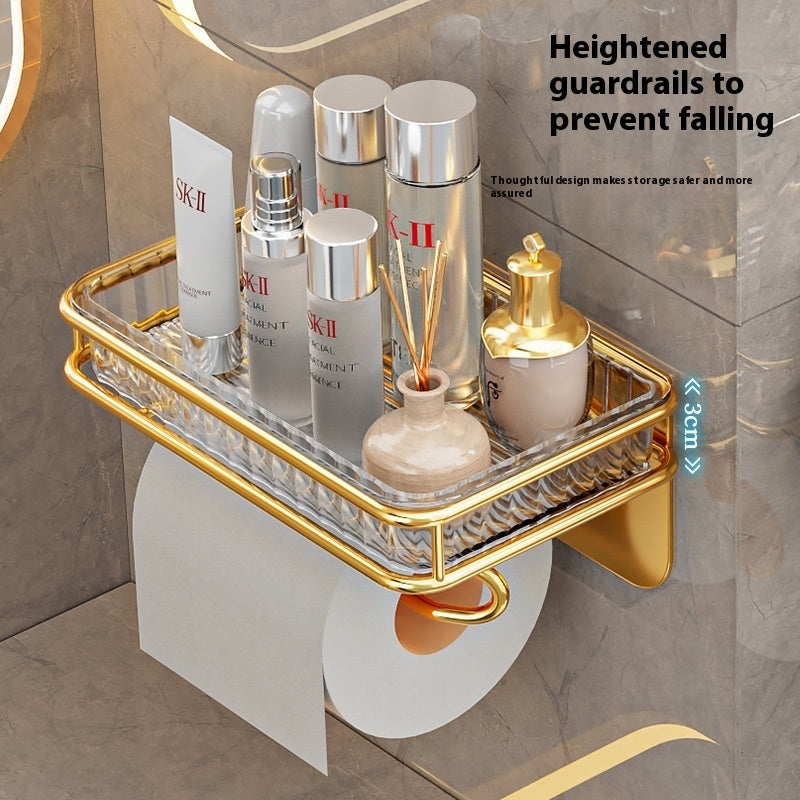 Household Light Luxury Toilet Tissue Storage Rack - Beuti-Ful