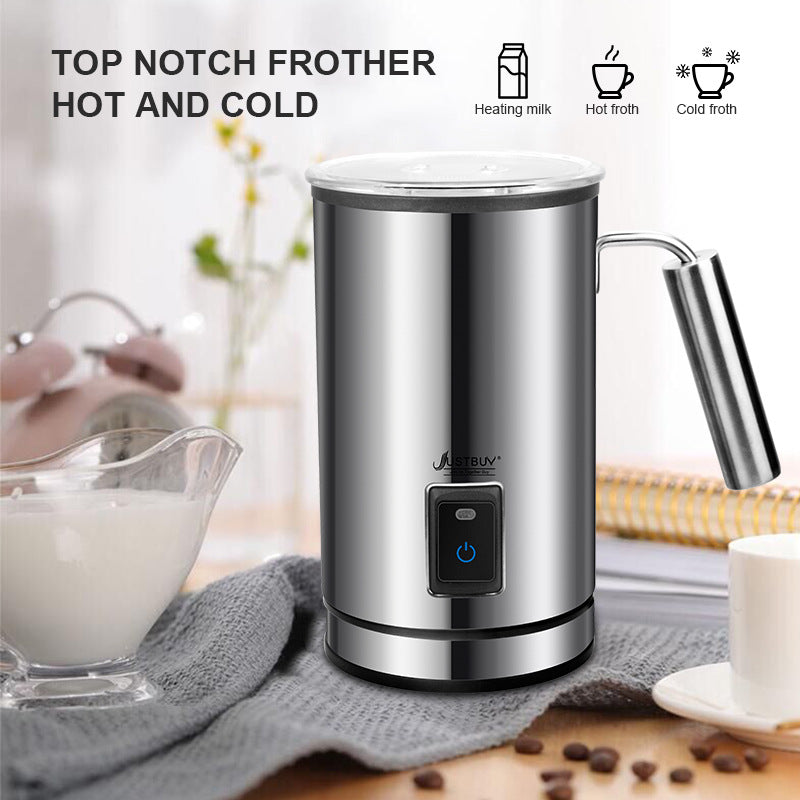 Electric Milk Frother Soft Foam Warmer for Coffee Essperso Cappuccino Milk Steamer 3 Function Creamer Milk Heater