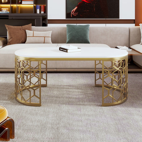 Oval Shaped Coffee Table - Beuti-Ful