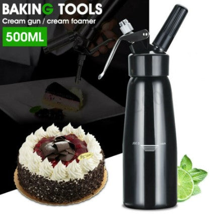 Aluminum cream gun cream dispenser commercial cream gun ice cream frappuccino frappuccino cake piping - Beuti-Ful