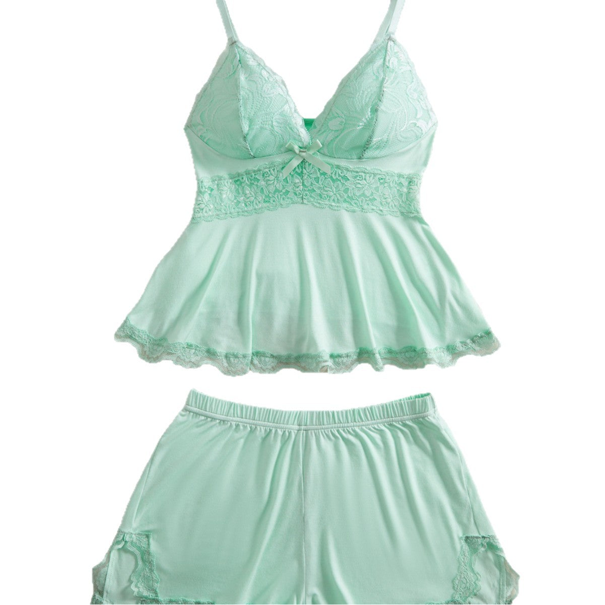 Solid Color Casual Pajamas Sets Modal Suit