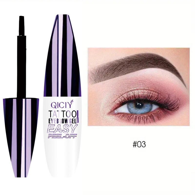 Tattoo Easy Peel Off Eyebrow Gel Cream Types Long-Lasting Smudge-Proof Sweat Resistant Waterproof Cosmetics - Beuti-Ful