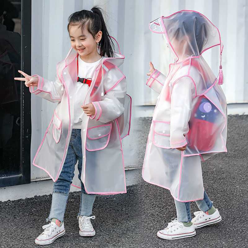Hiking Poncho Kids Fashion Transparent Raincoat - Beuti-Ful