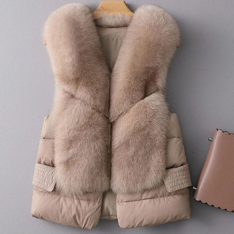 Wool-like Vest Waistcoat Short Down Jacket - Beuti-Ful