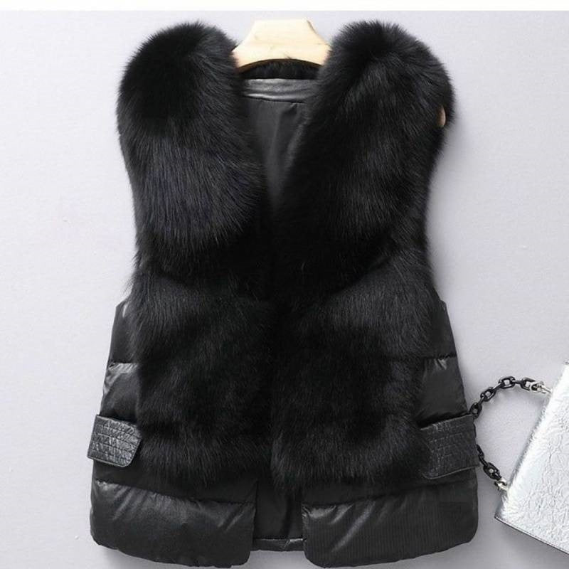 Wool-like Vest Waistcoat Short Down Jacket - Beuti-Ful