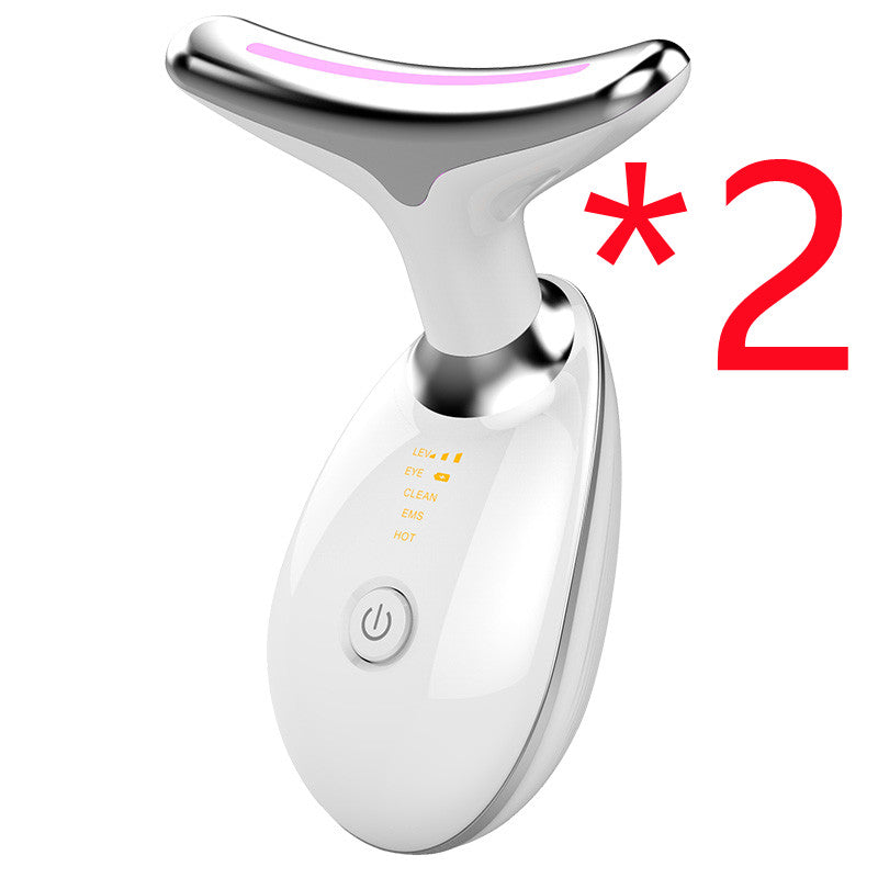 EMS Thermal Neck Lifting And Tighten Massager Electric Microcurrent Wrinkle Remover - Beuti-Ful