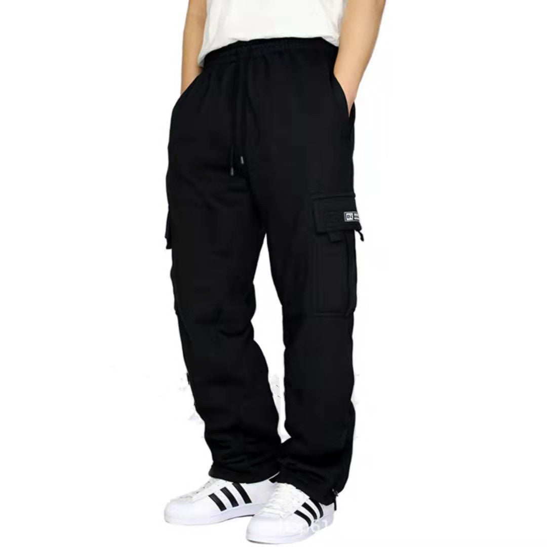 Men Pants Sweatpants Stretch Elastic Waist Jogger Sports Pants Drawstring Trousers Fashion Mens Clothing - Beuti-Ful