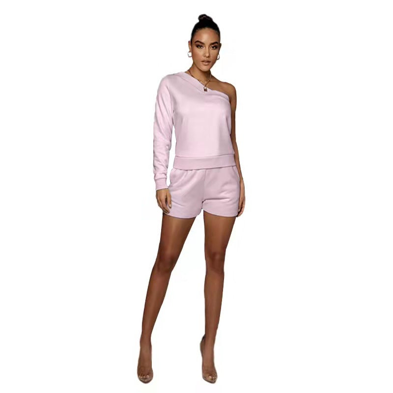 Casual Solid Color Slim Fit Pullover Long-sleeve Sweater Set - Beuti-Ful