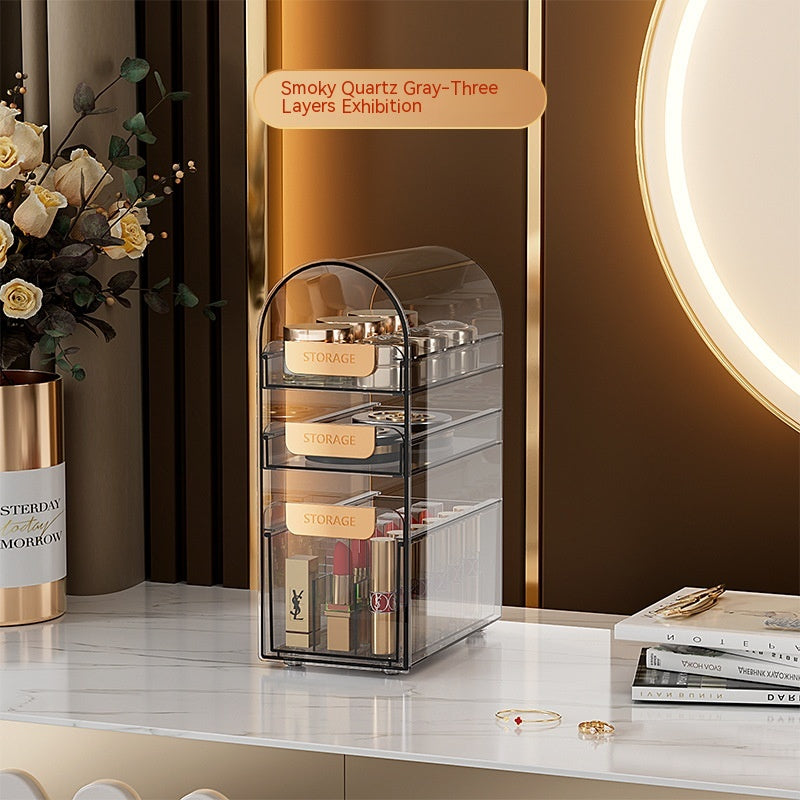 Desktop Large-capacity Cosmetics Dustproof Storage Box - Beuti-Ful