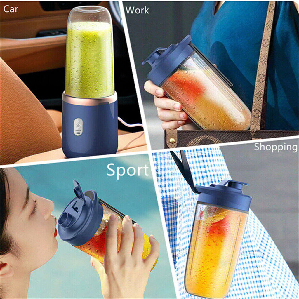 Electric Juice Maker Portable Blender Smoothie Mini Juicer Fruit Machine 400ml - Beuti-Ful