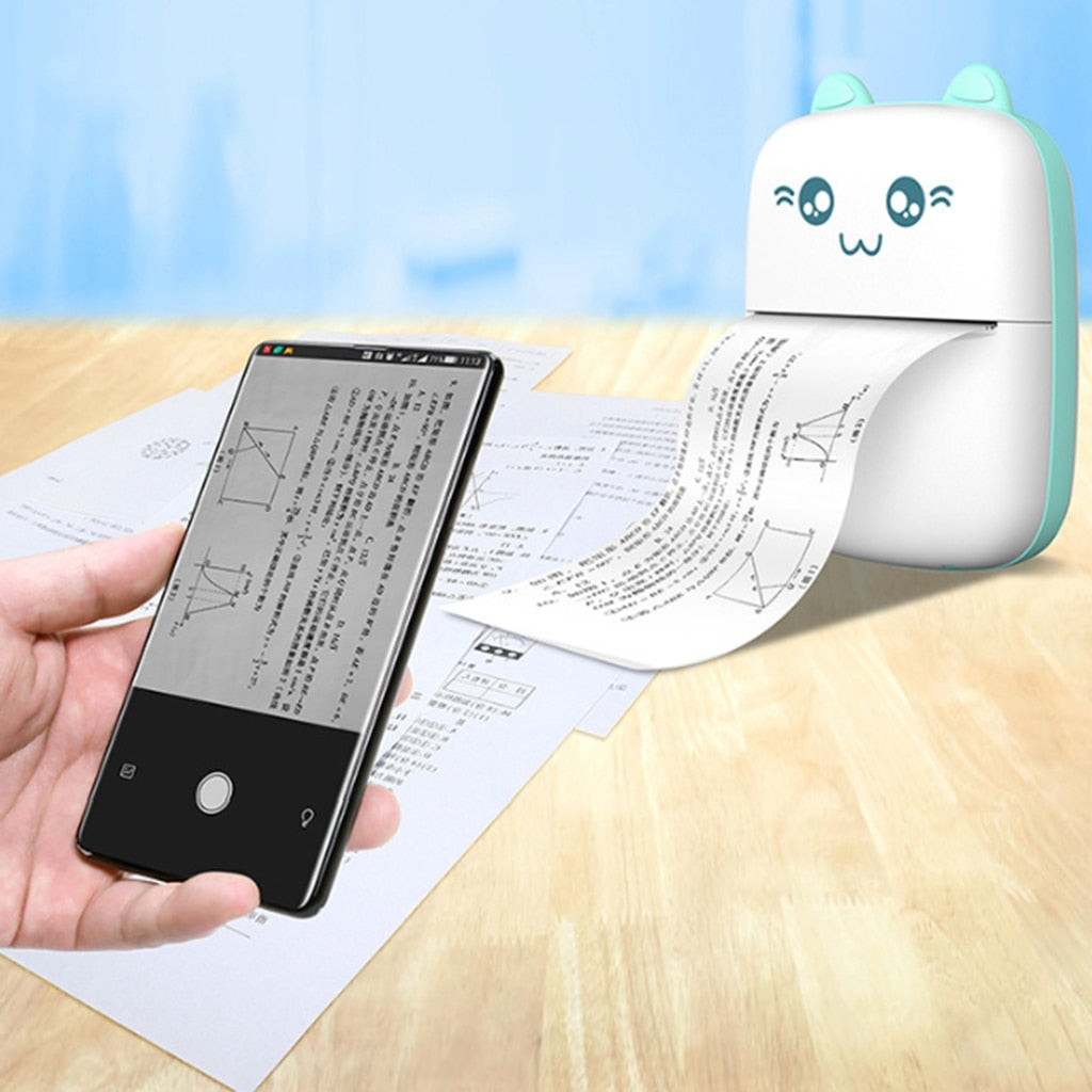 Mini Printer Portable Bluetooth WiFi  Mobile Phone Photo Label Printer