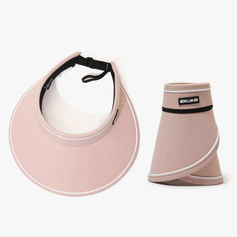 Portable Foldable Sunhat Summer Outdoor Big Empty Top Uv Sun Protection Hat - Beuti-Ful