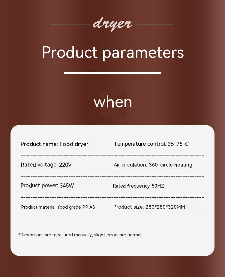 Fruit Dehydrator Food Small Foodstuff Dryer - Beuti-Ful