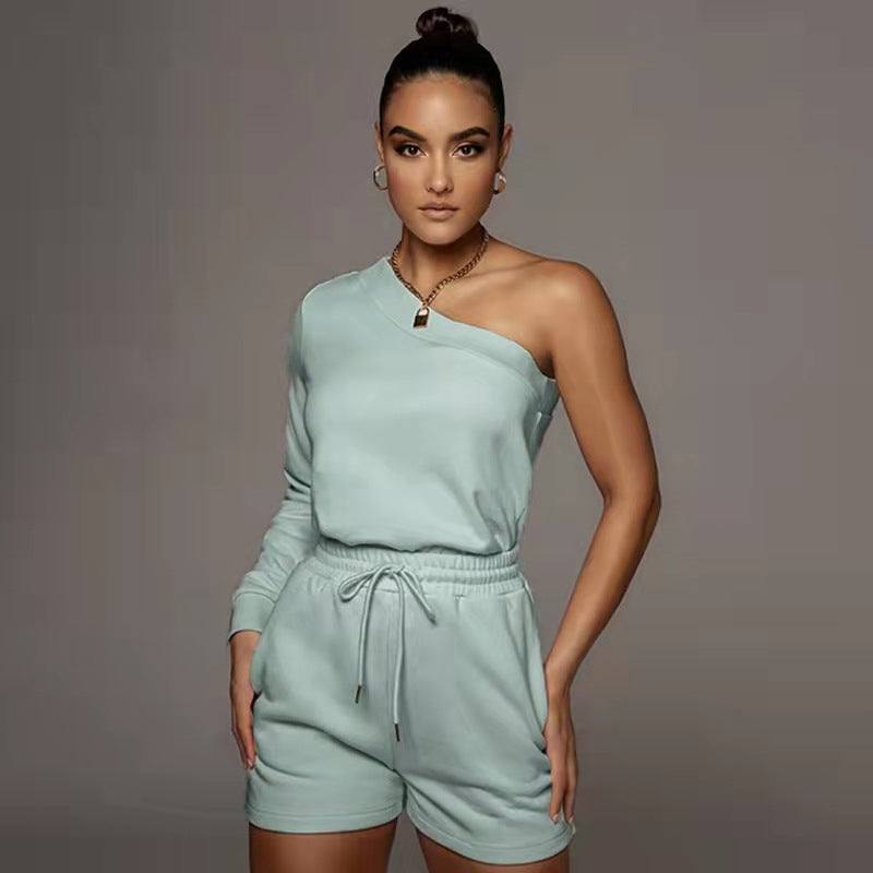 Casual Solid Color Slim Fit Pullover Long-sleeve Sweater Set - Beuti-Ful