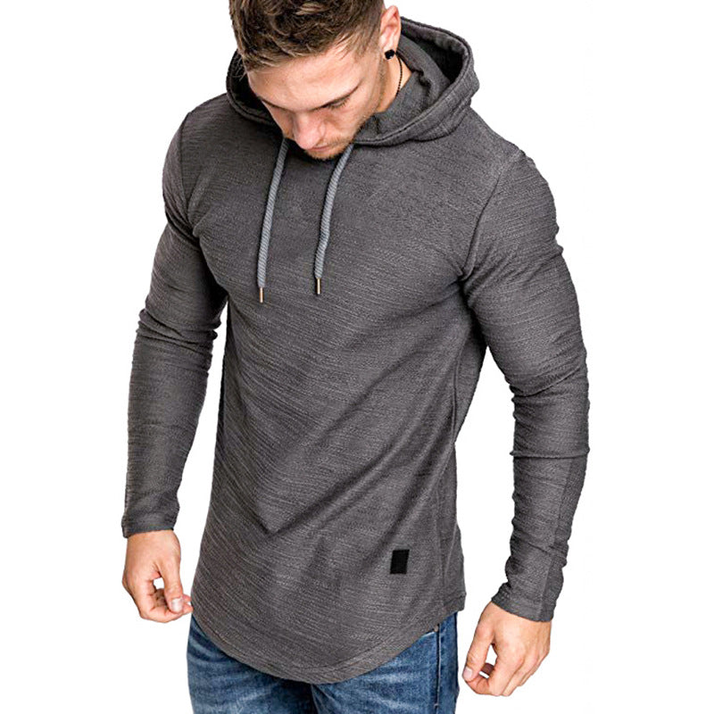 Men Hoodie Sweatshirt Casual Long Sleeve Slim  T-shit