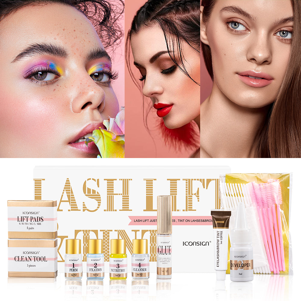 ICONSIGN Lash Lift EyeLash Eyebrow Dye Tint Kit Lashes Perm Set Brow Lamination Makeup Tools - Beuti-Ful