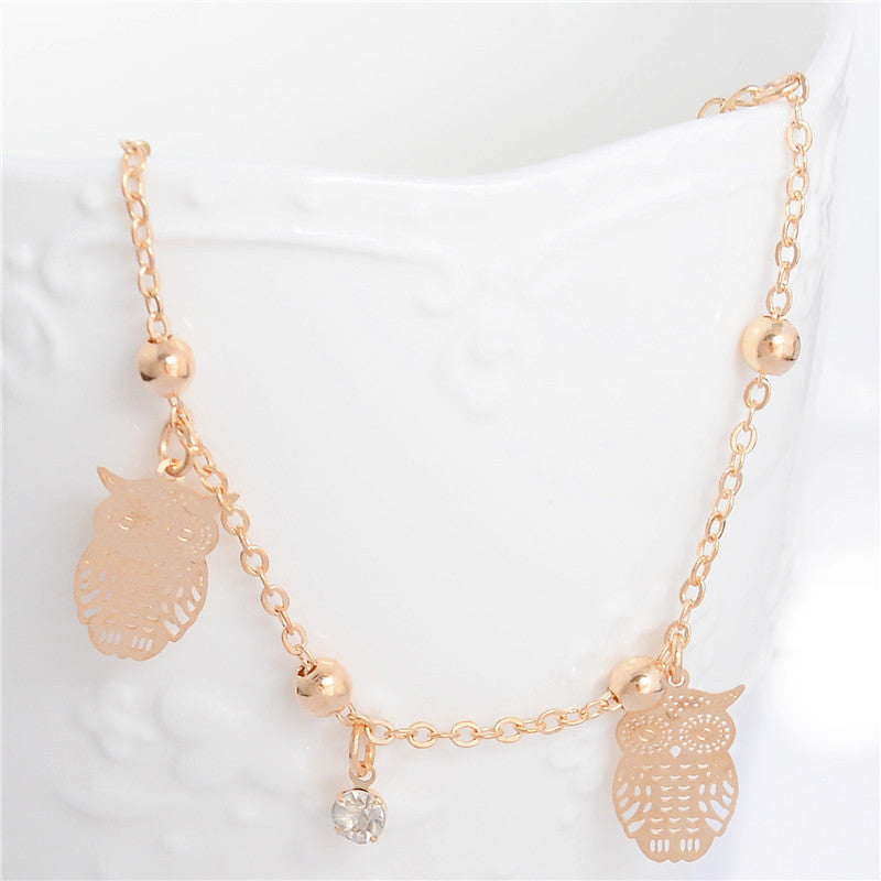 Fashion Simple Creative Owl Alloy Anklet - Beuti-Ful