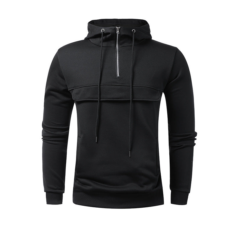 Men's Casual Sports Solid Color Hoodie - Beuti-Ful