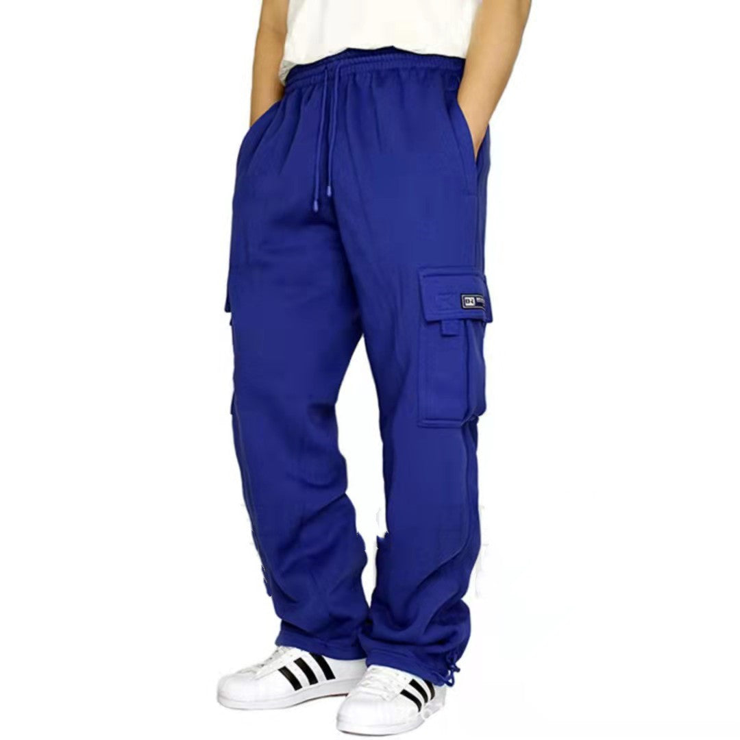 Men Pants Sweatpants Stretch Elastic Waist Jogger Sports Pants Drawstring Trousers Fashion Mens Clothing - Beuti-Ful