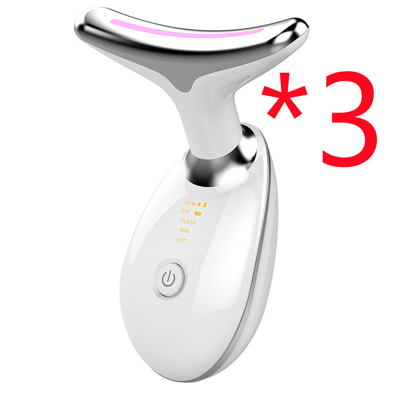 EMS Thermal Neck Lifting And Tighten Massager Electric Microcurrent Wrinkle Remover - Beuti-Ful