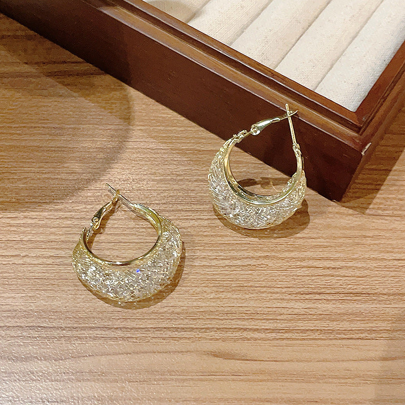 Women's Light Luxury Minority Advanced Design Zircon Earrings - Beuti-Ful